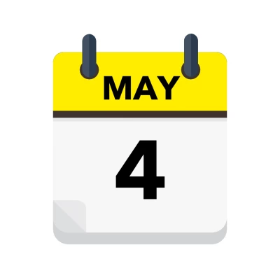 Calendar icon showing 4th May