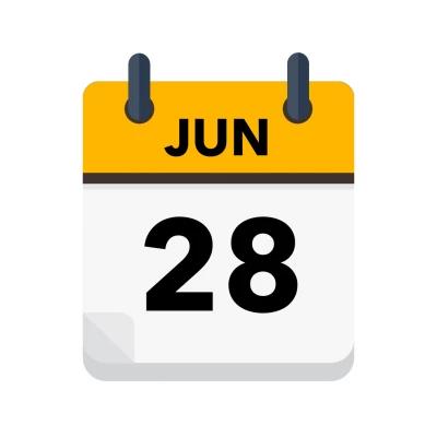 Calendar icon showing 28th June